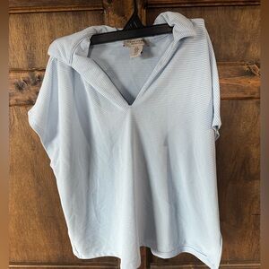 Martha Stewart Light Blue Women's Blouse